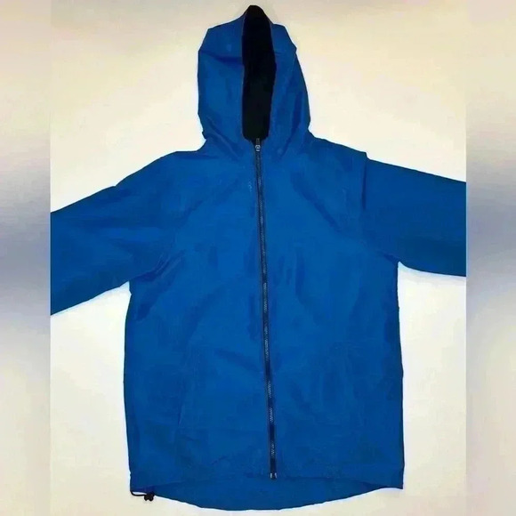 Reebok Men’s  Play Dry Full-Zip Track Hooded Jacket Blue 100% Polyester Size- M - Picture 9 of 9